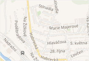 Pod Stínadly v obci Ledeč nad Sázavou - mapa ulice