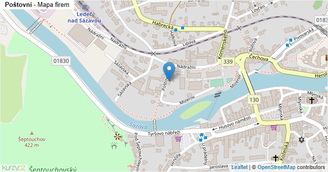 Poštovní - mapa firem