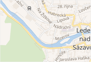 Sázavská v obci Ledeč nad Sázavou - mapa ulice