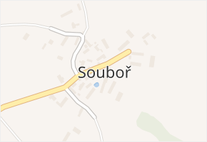 Souboř v obci Ledeč nad Sázavou - mapa části obce