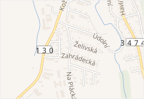 Zahrádecká v obci Ledeč nad Sázavou - mapa ulice