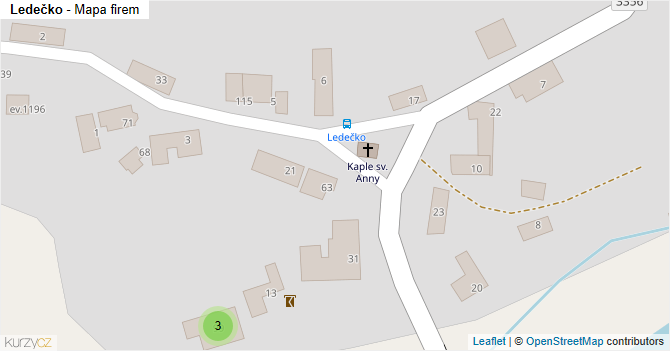 Ledečko - mapa firem