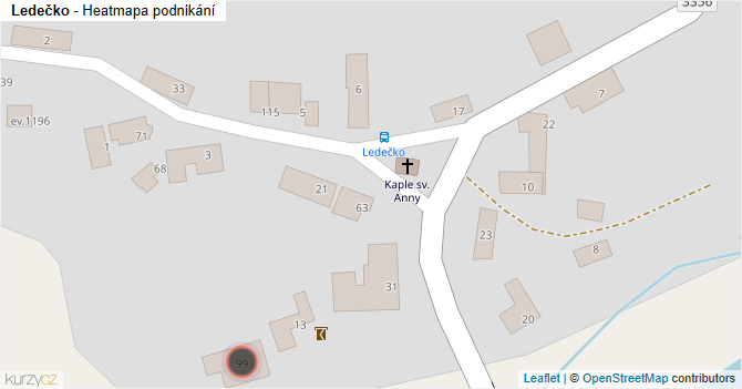 Ledečko - mapa podnikání