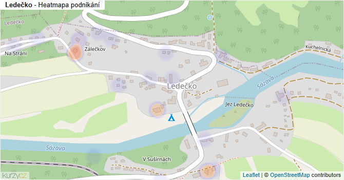 Ledečko - mapa podnikání