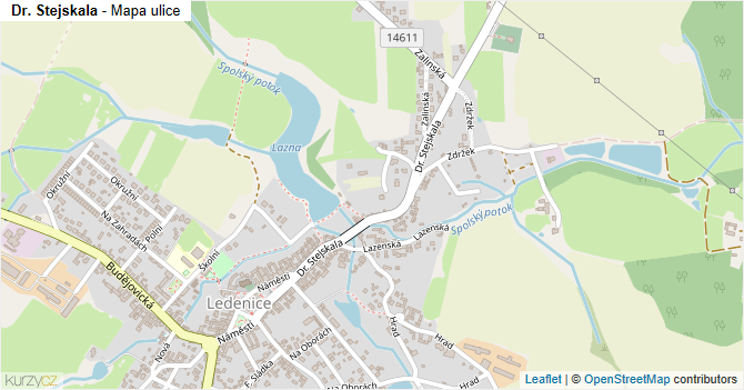Dr. Stejskala - mapa ulice