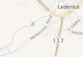 Mysletínská v obci Ledenice - mapa ulice