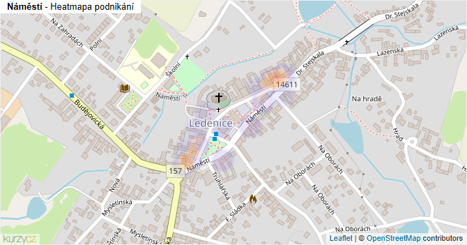 Náměstí - mapa podnikání