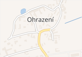 Ohrazení v obci Ledenice - mapa části obce