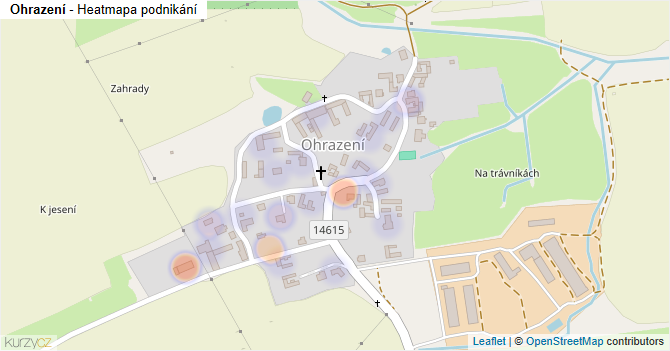 Ohrazení - mapa podnikání