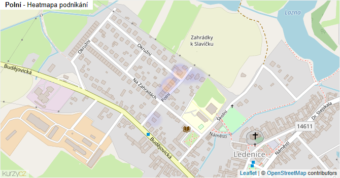 Polní - mapa podnikání