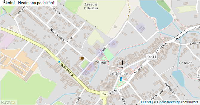 Školní - mapa podnikání