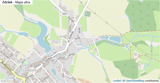 Zdržek - mapa ulice