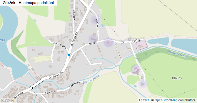 Zdržek - mapa podnikání