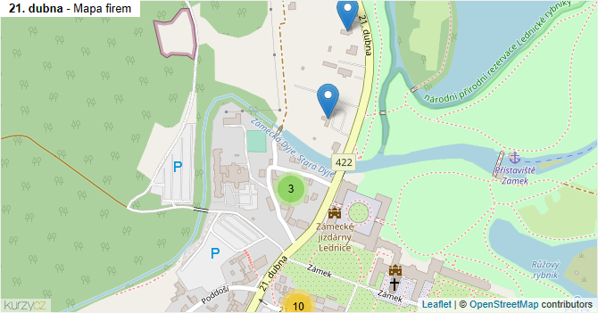 21. dubna - mapa firem