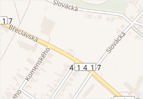Břeclavská v obci Lednice - mapa ulice