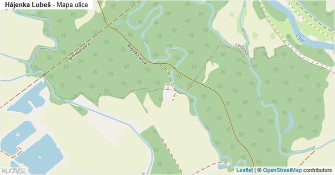 Hájenka Lubeš - mapa ulice