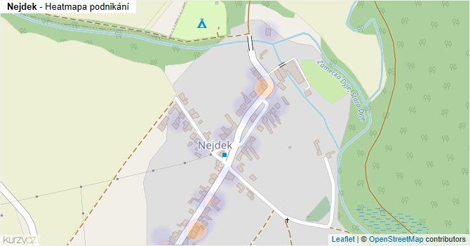 Nejdek - mapa podnikání