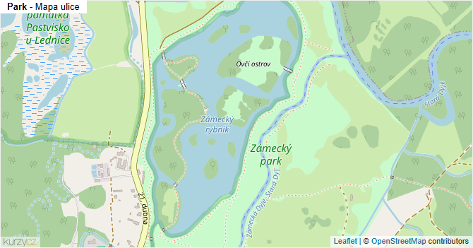Park - mapa ulice
