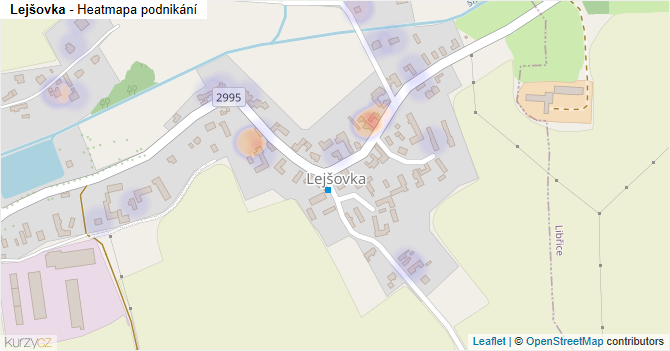 Lejšovka - mapa podnikání