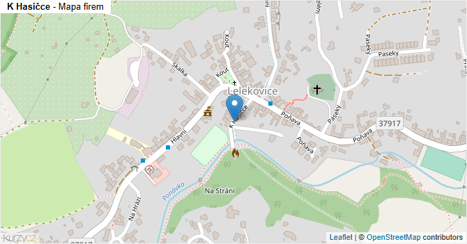 K Hasičce - mapa firem