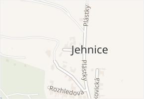 Plástky v obci Lelekovice - mapa ulice