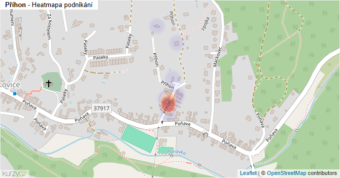 Příhon - mapa podnikání
