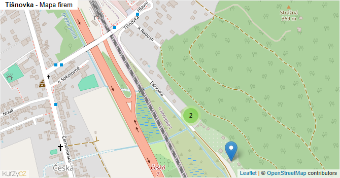 Tišnovka - mapa firem