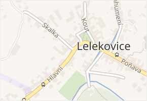 U Vápenice v obci Lelekovice - mapa ulice