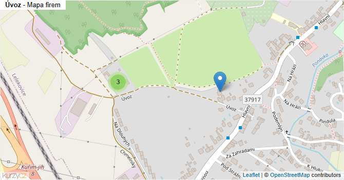 Úvoz - mapa firem