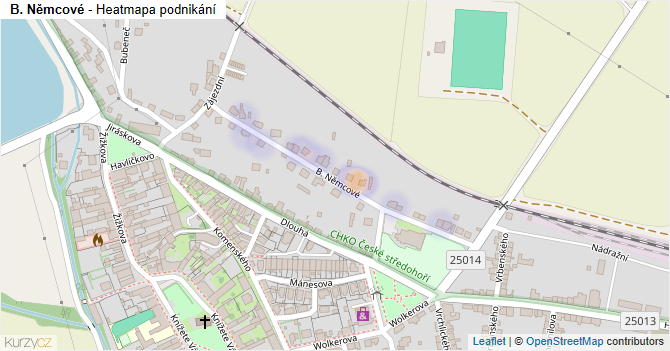 B. Němcové - mapa podnikání