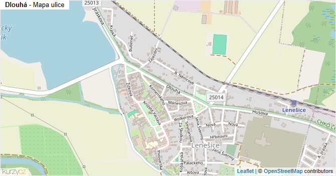 Dlouhá - mapa ulice