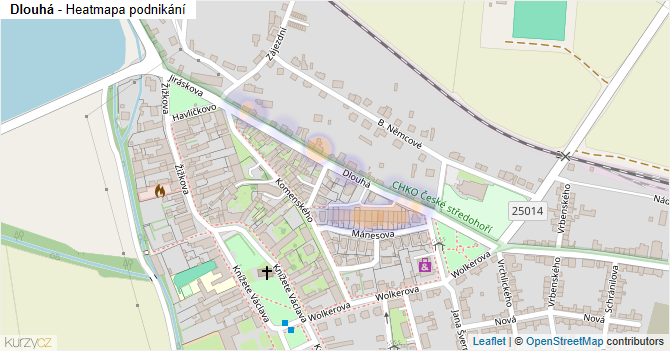 Dlouhá - mapa podnikání