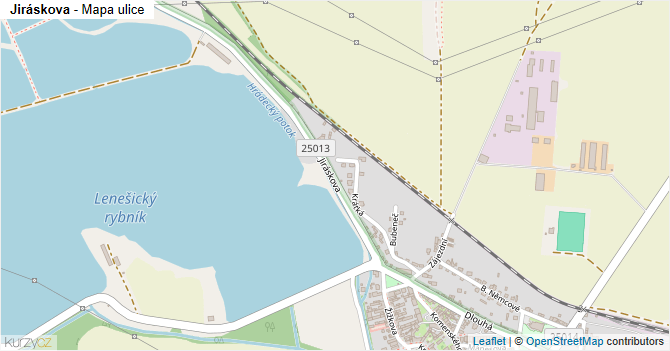 Jiráskova - mapa ulice