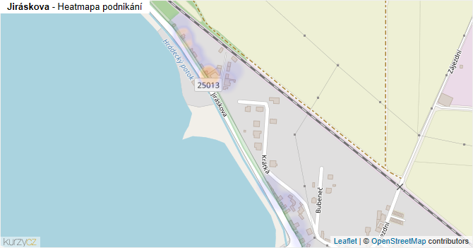 Jiráskova - mapa podnikání