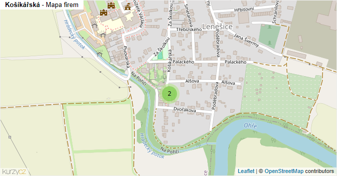 Košíkářská - mapa firem