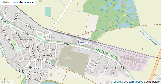 Nádražní - mapa ulice