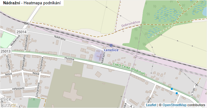 Nádražní - mapa podnikání