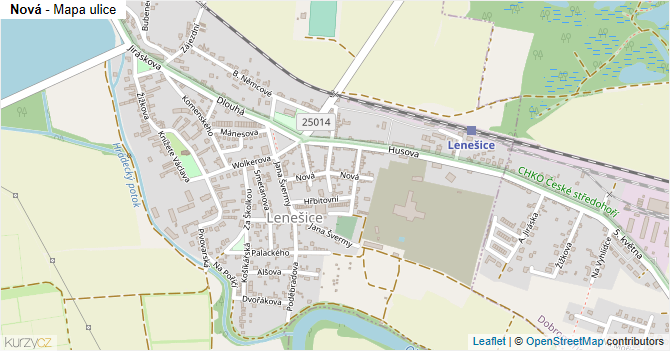 Nová - mapa ulice