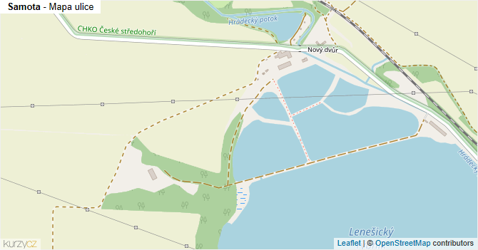 Samota - mapa ulice