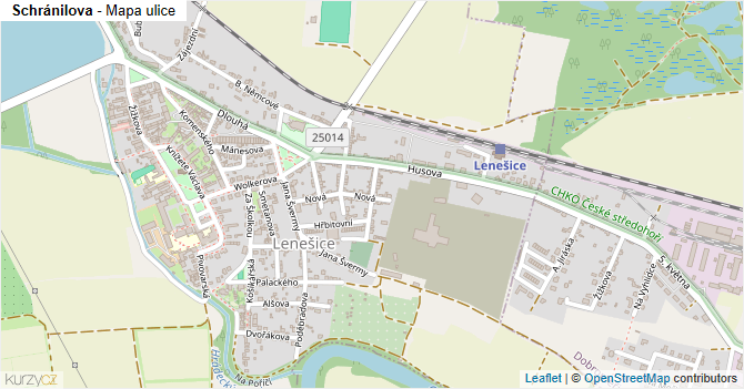 Schránilova - mapa ulice
