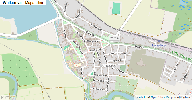 Wolkerova - mapa ulice