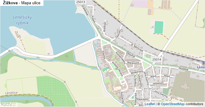 Žižkova - mapa ulice