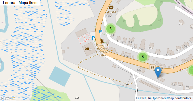 Lenora - mapa firem