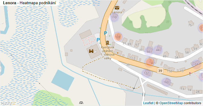 Lenora - mapa podnikání