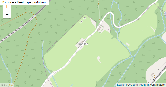 Kaplice - mapa podnikání