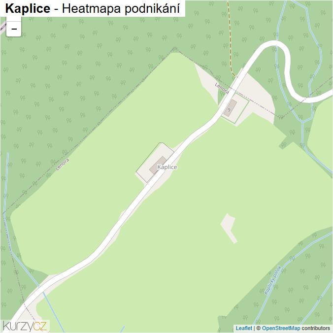 Mapa Kaplice - Firmy v části obce.
