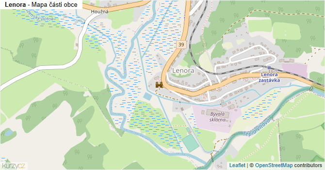 Lenora - mapa části obce
