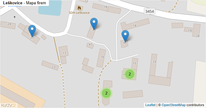 Leškovice - mapa firem