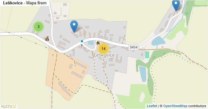 Leškovice - mapa firem