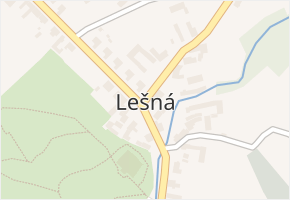 Lešná v obci Lešná - mapa části obce